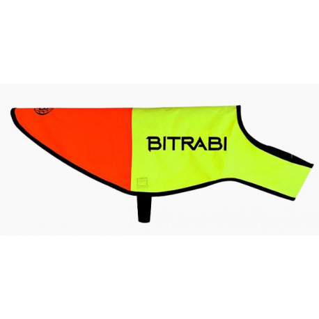 Mantellina per cani alta visibilità giallo e arancio fluo art. SECURDOG BITRABI