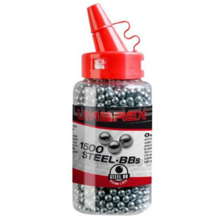 Pallini per aria compressa sferico in acciaio calibro 4.5mm 0.35g/5.40gr art. 4.1660-1 UMAREX
