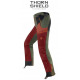 Pantalone Trabaldo verde modello Panther Pro 4.0 con inserti arancio fluo