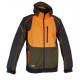Giacca Cofra in softshell verde e arancio alta visibilità modello Seewald art. V323-0-04 COFRA