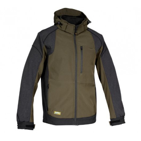 Giacca Cofra in softshell verde modello Seewald art. V323-0-03 COFRA