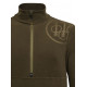 Felpa pile Beretta verde modello HP LOGO mezza zip art. P3741 T2564 07AA BERETTA