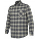 Camicia Beretta a quadri grigia e beige modello Jargo art. LU981T243807X3 BERETTA