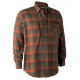 Camicia Deerhunter in flanella a quadri arancio modello Ethan art.8438 48438 DEERHUNTER