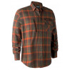Camicia Deerhunter in flanella a quadri arancio modello Ethan art.8438 48438 DEERHUNTER