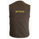 Gilet da addestramento cani Bitrabi verde modello COMPETITION