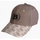 Cappello Bitrabi di colore marrone chiaro con logo sulla visiera