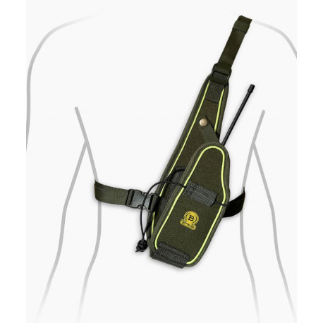 PortaGps per palmare BS103 con tracolla monospalla Bitrabi verde art.103HOLDER BITRABI