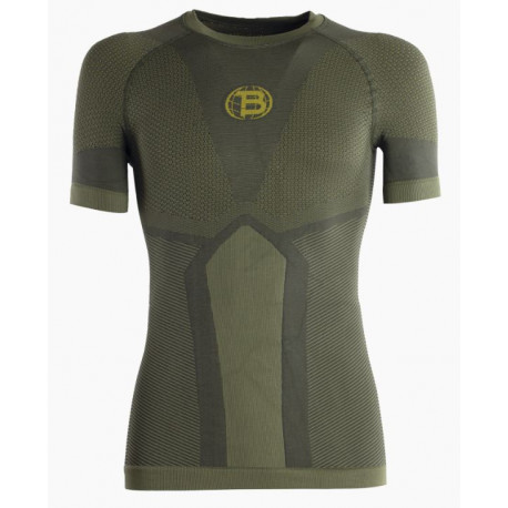 T-Shirt tecnica intima Bitrabi verde modello Ursus a manica corta art.BTBWINTERURSUS-C BITRABI
