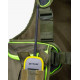 Zaino trisacca gilet da caccia verde fluo Bitrabi modello TRIO PRO