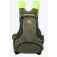 Zaino trisacca gilet da caccia verde fluo Bitrabi modello TRIO PRO