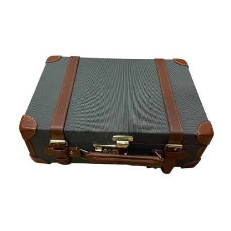 Valigetta rigida portacartucce in cordura verde e pelle da 150 pezzi art. 61935 VENTURINI