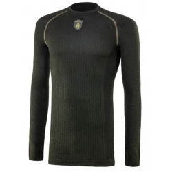 Maglia tecnica intima Trabaldo a manica lunga verde mod.MAGLIA M/L art.450/WOOL/DRYARN TRABALDO