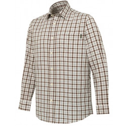 Camicia Beretta a quadri bianca, marrone e grigia modello Bryggen art. LU382T247406A1 BERETTA
