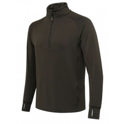 Felpa Beretta termica verde modello Stretch Tech mezza zip art. P3142T231207AA BERETTA