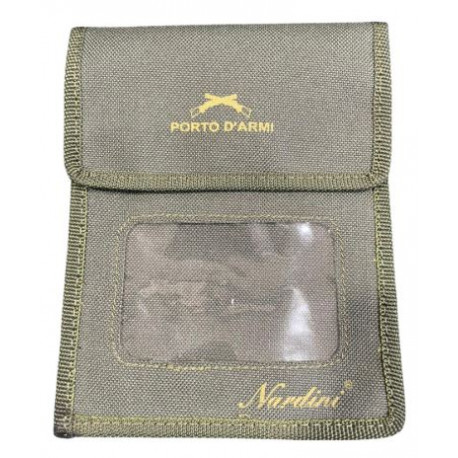 Porta licenza caccia Nardini verde