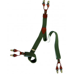 Bretelle elastiche per pantaloni Riserva verdi art. R1069