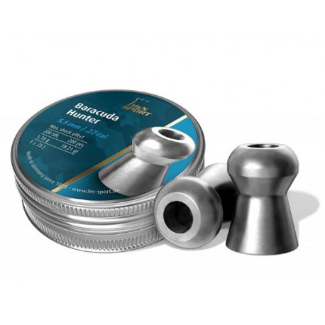 Pallini H&N BARACUDA HUNTER per carabina aria compressa cal.5,5 mm/cal. 22 peso 18,21 gr
