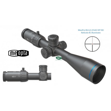Meopta ottica Meopro R6 4,5-27x50 SFP RD reticolo 4C art.394122 MEOPTA