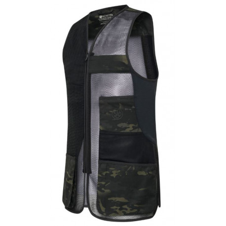 Gilet da tiro Beretta camouflage nero edizione limitata 500 anni mod. Multicam art. GT612 T2662 09ST BERETTA